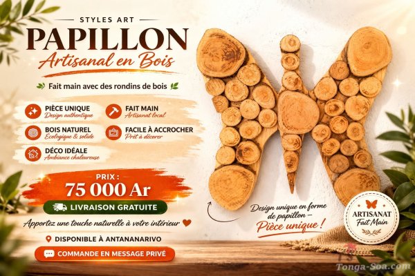 🦋papillon en bois décoratif – Élégance naturelle pour sublimer vo...