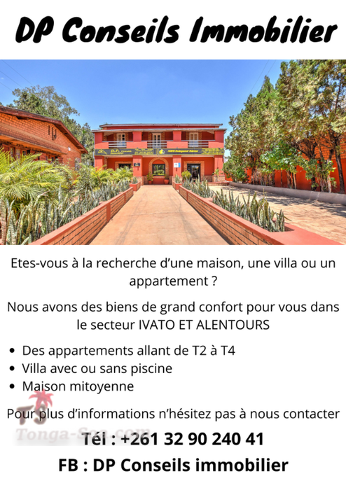 Agence immobilière : DP CONSEILS IMMOBILIER d’IVATO Mamory Madagascar